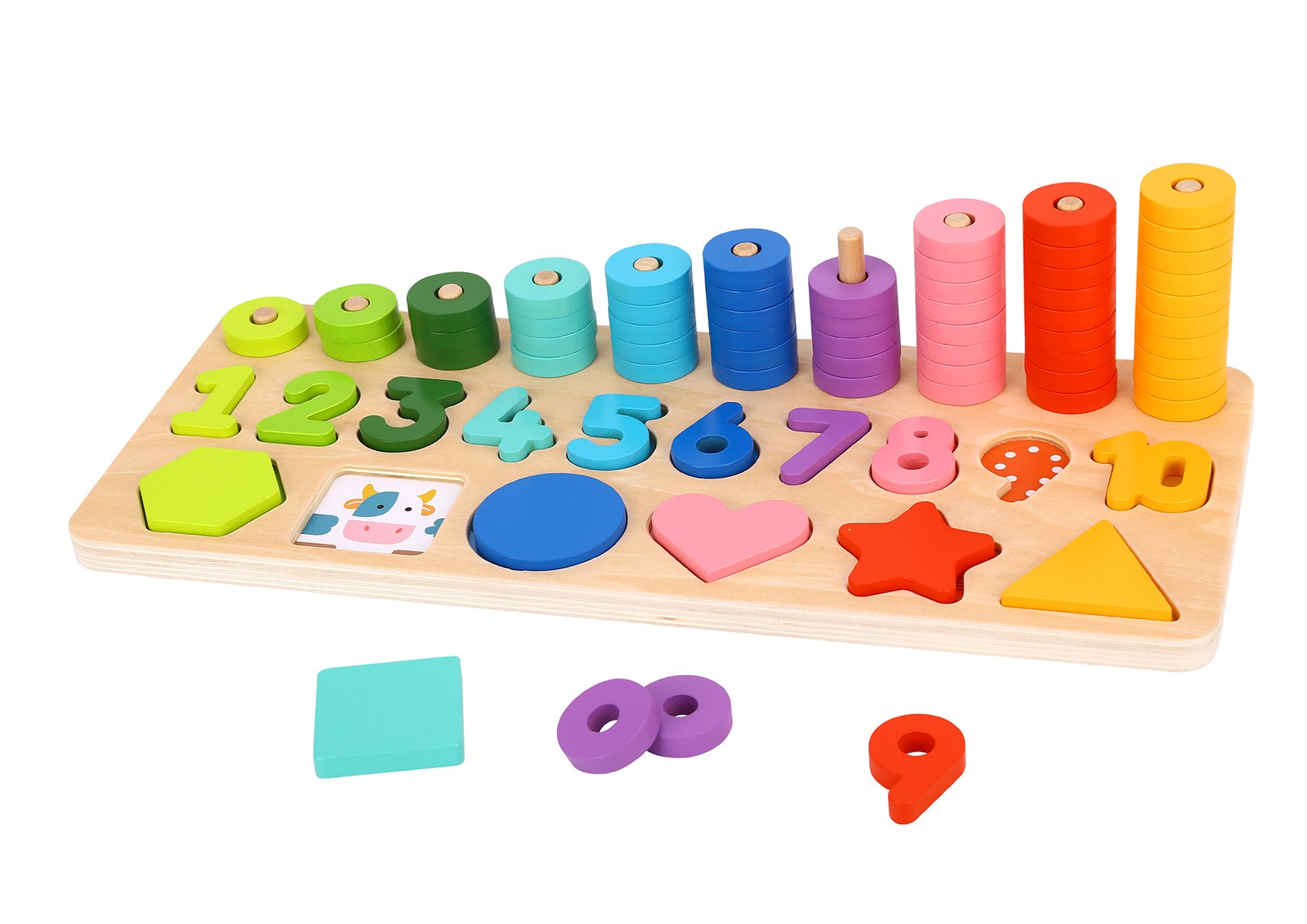 Tooky Toy Counting Stacker With Shapes | Nice Tribe - Fun Learning ...