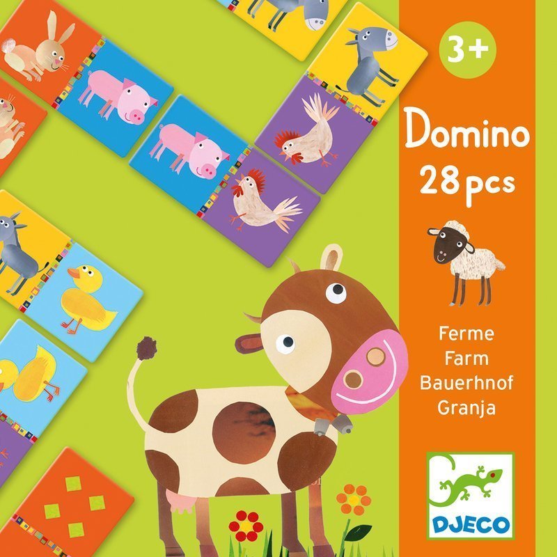 Djeco Farm Matching Number Animals Domino Game | Nice Tribe Toys Online  Store Specialising in Fun Learning Educational Toys