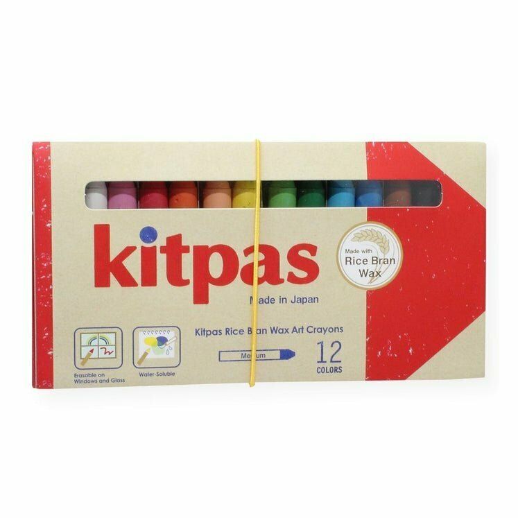 Kitpas Rice Wax Bath Crayons 3 Colours - Shell (Yellow, White, Pink)